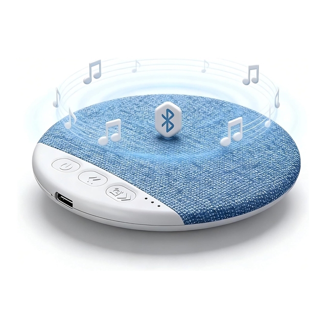 Wireless for 5.4 Pillow Speaker for Sleeping-Mini Portable Plastic Design Multiple White Noise Timer Sleep Aid 5 Hours