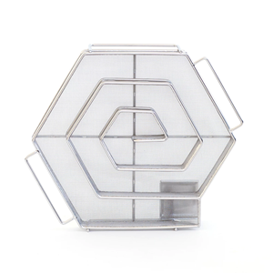 Panier en treillis métallique hexagonal en acier inoxydable 304, générateur de fumée froide, adapté au fumage à <span class=keywords><strong>froid</strong></span> et à chaud du saumon avec <span class=keywords><strong>sciure</strong></span> de bois - Product Image 1