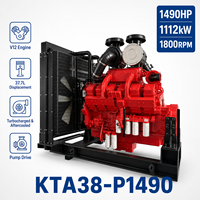 Moteur diesel SCDC authentique série KTA38 KTA38-P1490 1490HP 1112kW 1800RPM pour pompe à eau, pompe à incendie, usage industriel