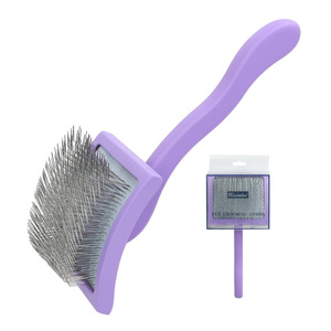 Spazzola per cani in legno curvo per toelettatura posteriore strumenti per toelettatura per cani da compagnia spazzola per Slicker - Product Image 6