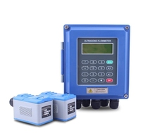 Medidor de Flujo Ultrasónico Inteligente TUF-2000B para Agua y Líquidos, Sensor Ultrasónico Portátil con Abrazadera para Tuberías