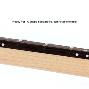 Mástil de Guitarra de Arce en Forma de C de 22 Trastes con Diapasón de Palisandro, Acabado Satinado, Venta al por Mayor - Product Image 5