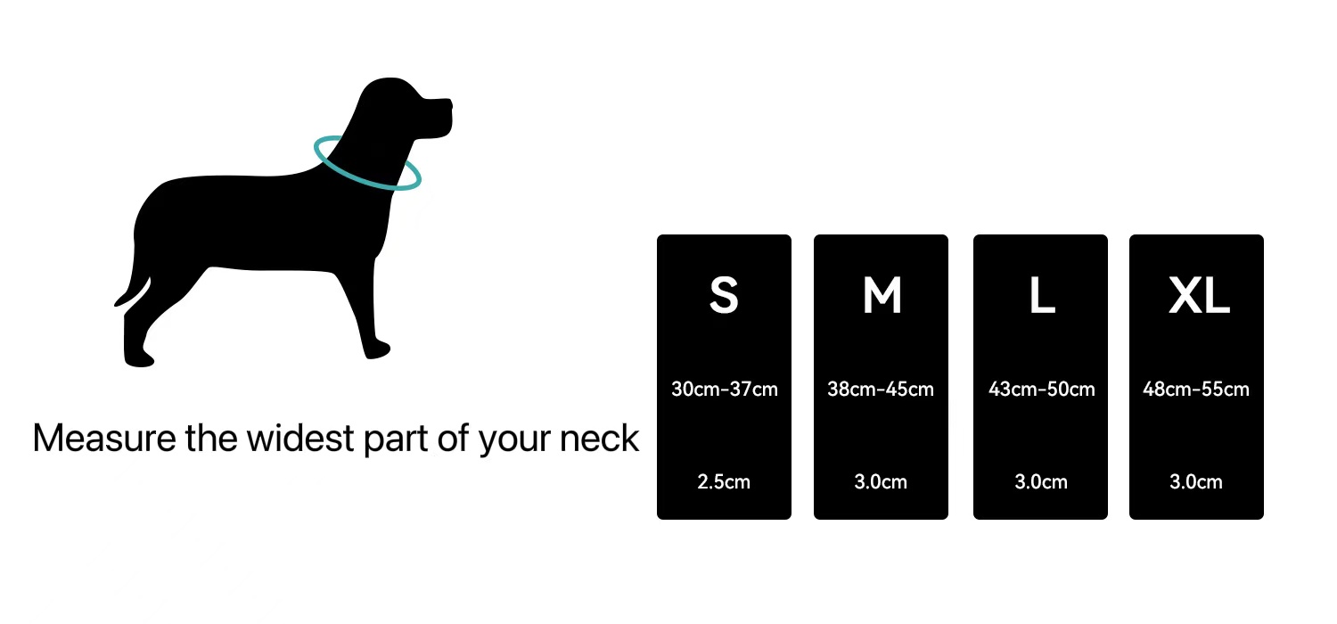 Hot Sale Airtag colorful Reflective Dog Pet Nylon Necklace Light Training Collar For Pet Dog