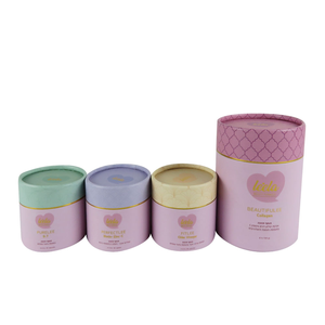 Emballage de tube cosmétique en papier kraft biodégradable et recyclable de haute qualité, cylindre à bord incurvé, emballage pour crème pour le visage et le corps - Product Image 1
