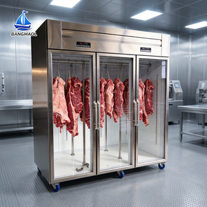 Réfrigérateur professionnel à 3 portes pour viande, en acier inoxydable robuste, armoire de maturation pour boucher, grande capacité industrielle - Product Image 1