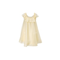 Robe midi en soie de mûrier à épaules dénudées avec volants, élégante pour l'été, soirée ou fête, pour femmes, sur mesure