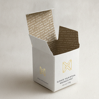 Boîte d'emballage personnalisée en carton ivoire pour sérum, avec dorure à chaud et gaufrage, pour cosmétiques et soins de la peau, type STE