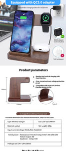 <span class=keywords><strong>Chargeur</strong></span> sans fil rapide 15W, <span class=keywords><strong>chargeur</strong></span> sans fil en bambou carré 10W, <span class=keywords><strong>chargeur</strong></span> sans fil en <span class=keywords><strong>bois</strong></span> à <span class=keywords><strong>induction</strong></span> pour téléphones - Product Image 6