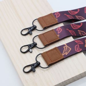 Llaveros Personalizados de Cuero de Alta Calidad con Transferencia Térmica, Cordones de Poliéster Sublimados a Todo Color, Regalo Promocional - Product Image 2