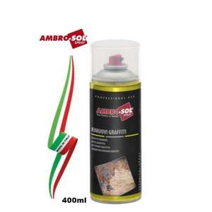 Spray Removedor de Grafiti AMBRO-SOL SRL 400ml Solución Limpiadora de Paredes Modelo I256/GRAFF - Product Image 1