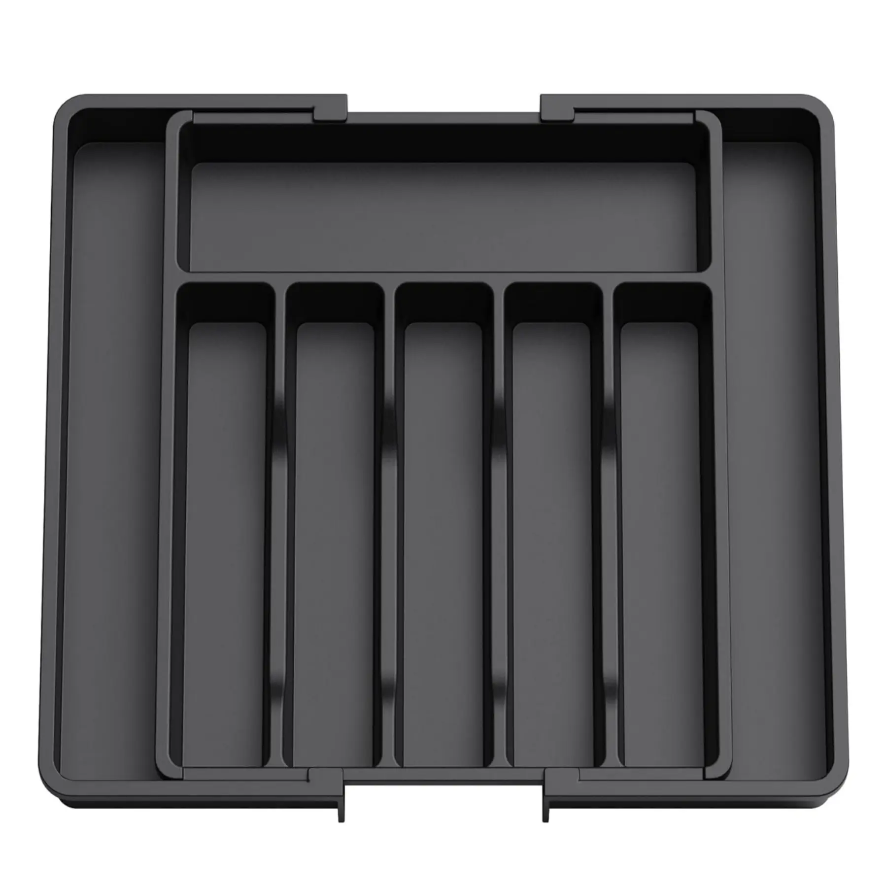 Erweiterbares Besteck-Tablett einstellbares kompaktes Besteck-Aufbewahrungs-Tablett erweiterbare Schublade Besteck-Aufbewahrungs-Tablets