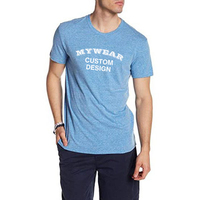 T-shirt avec logo personnalisé, impression sur mesure, marque OEM, vêtements décontractés tendance pour hommes, fabricant de t-shirts