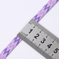 Lacets W-arrow 0,8 cm de largeur, motif zigzag, vente en gros d'usine, compatibles AJ1 AF1 pour baskets ; chaussures de basketball et décontractées plates