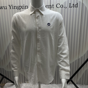 <span class=keywords><strong>Camisa</strong></span> Cárdigan de Lino 100% para <span class=keywords><strong>Hombre</strong></span> y Mujer Y-X2024, <span class=keywords><strong>Manga</strong></span> <span class=keywords><strong>Larga</strong></span>, Cuello en V, Holgada con Botones, para las Cuatro Estaciones - Product Image 2