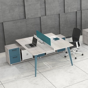 Modern Standard Office Cubicle Size 4 Person Office Partition <b>Workstation</b> Commercial <b>Workstation</b> <b>Desk</b> - Product Image 4