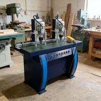 Machine de perçage de charnières à double tête haute efficacité, équipement de travail du bois à double tête pour le traitement des charnières de portes de meubles