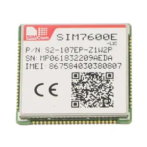 SIMCom SIM7600E-L1C 4GモジュールLCCフォームファクターLTECat.1 LTE Cat1モジュール。LTE-TDDの無線通信モードをサポートします。