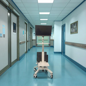 Carrito médico multifuncional de altura ajustable Carro de soporte para computadora portátil Carro ergonómico para Computadora Portátil para estación de enfermería de hospital - Product Image 6