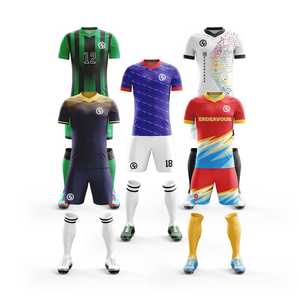 Maillot de football personnalisé pour match, tenue de sport d'équipe, été, antibactérien, 100% polyester - Product Image 2
