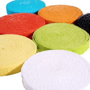 Ruban adhésif personnalisé pour raquette de badminton en coton de 10 m, simple couche, résistant aux taches, orange, rouge, blanc, bleu lac, vert herbe, noir - Product Image 4