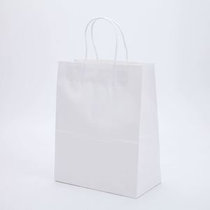 30% Discount Custom Packaging Recycle Brown Kraft Twisted Flat Handle <b>Bag</b> - Product Image 3