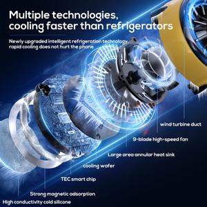 MEMO CX04 Cooler <b>Phone</b> Nut for Live Broadcasting Magnetic Cooling Fan for <b>Mobile</b> <b>Phone</b> - Product Image 5