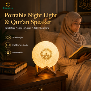 Haut-parleur Coran rechargeable SQ168, Coran complet, carte TF 8 Go, 17 langues, 15 récitants, lumière sept couleurs, contrôle par application - Product Image 2