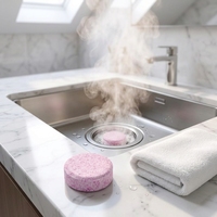 Tablettes désodorisantes et nettoyantes tout usage pour éviers de cuisine, éliminateur d'odeurs, nettoyant pour canalisations de broyeurs de déchets OEM