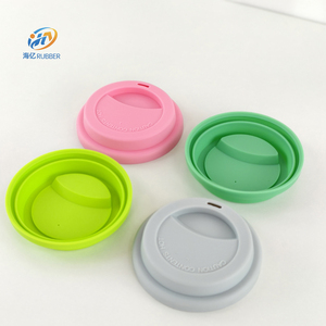 Tùy Chỉnh Cấp Thực Phẩm Vòng Hình Tái Sử Dụng Đầy Màu Sắc Silicone Cup Nắp Bền Nước Trái Cây Cà Phê Uống Cup Bìa Tùy Chỉnh Cup Với Nắp Đậy - Product Image 3