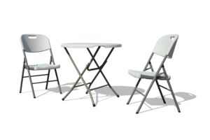 Plástico plegable mesa al aire libre fiesta al aire libre boda silla plegable al por mayor mesa de bar plegable 80cm Mesa Redonda - Product Image 3