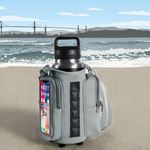 Bolsa Deportiva de Neopreno Personalizada, Ligera, de Poliéster, con Correa Ajustable, Bolsillos para Teléfono, para Hombre y Mujer, con Soporte Magnético para Botella de Agua - Product Image 3