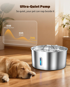 Bebedero Automático para Mascotas de Acero Inoxidable, Dispensador de Agua para Mascotas de Gran Capacidad de 7L, Bebedero Recargable para Perros y Gatos de Interior - Product Image 3