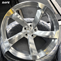 Jantes forgées concaves profondes 5x112 18 19 20 21 22, nouveau design, vente chaude, finition argent brossé, pour Audi A7 A8 Q7 RS6, directement de l'usine