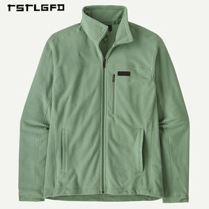 Chaqueta de Invierno Ecológica con Cuello Alto para Hombre, Diseño Casual, Cortavientos, con Cremallera Completa, Bolsillos, Ligera, con Forro Polar - Product Image 4