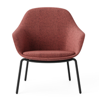 Chaise en tissu confortable bureau salon chaise confortable fauteuil de loisirs de Style italien pour chaise longue de chambre d'hôtel
