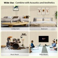 Panneaux sonores haute densité peut bricolage babillard auto-adhésif supportant la vente en gros et la personnalisation panneau acoustique