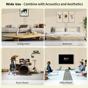 Panneaux sonores haute densité peut <span class=keywords><strong>bricolage</strong></span> babillard auto-adhésif supportant la vente en gros et la personnalisation panneau acoustique - Product Image 4