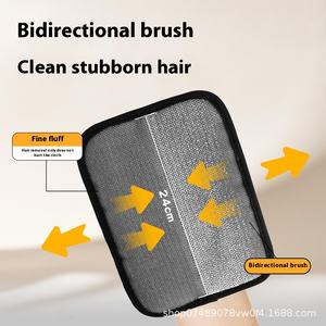 قفازات إزالة شعر الحيوانات الأليفة صديقة للبيئة من جوسبيت مع فرشاة ومشط، مصنوعة من البلاستيك للعناية بالكلاب والقطط في الحمام - Product Image 3