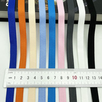 Bande de bordure latérale micro-élastique en filament de polyester haute élasticité de 1 cm, 46 couleurs, pour T-shirts et sweat-shirts pour enfants