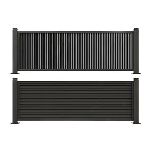 Современные садовые уединенные панели из алюминиевого сплава водонепроницаемые панели в современном стиле алюминиевые перила - Product Image 4