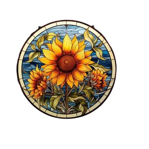 Unique Indoor Sunflower Suncatcher Decoration Personalized <b>Window</b> Hanging Pendant for Home Garden Wedding - Product Image 2