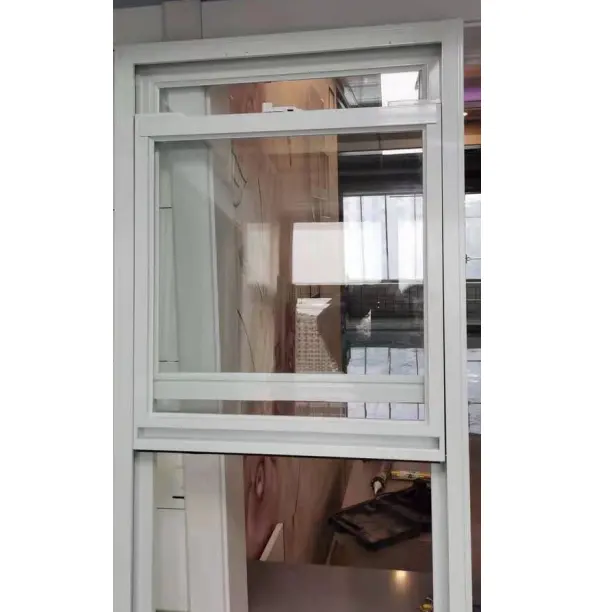 UPVC dikey sürgülü windows modern vinil yanmaz ve su geçirmez pvc profil cam pencere sürgülü kanat pencereler