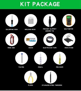 Bộ dụng cụ hàn điện đa năng 110V/220V 60W với nhiệt độ điều chỉnh, dụng cụ sửa chữa điện tử - Product Image 6