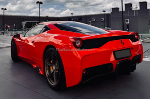 Para <span class=keywords><strong>Ferrari</strong></span> <span class=keywords><strong>458</strong></span> Italy Upgrade Body Kit Speciale Style Dry Carbon Fiber Parachoques trasero - Product Image 3