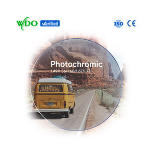 Photomagic nouveauté revêtement rotatif bleu coupe photochromique gris pur lentille optique à <span class=keywords><strong>vision</strong></span> unique - Product Image 1