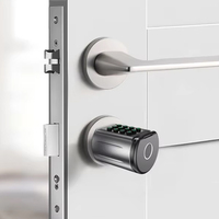 Cerradura de Cilindro Eléctrica Inteligente sin Llave con Huella Dactilar y Tarjeta, Ajustable, para Puertas de Hogar y Oficina (Venta al Por Mayor)