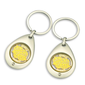 Logotipo personalizado Esmalte Trolley Monedero Titular Llavero Metal Zinc Aleación Super Market Token Coin Shopping Cart Llavero - Product Image 3