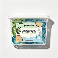 Lessives en capsules hydrosolubles au bois de santal, parfum boisé classique, élimination des taches tenaces, parfum longue durée, perles de lessive