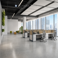 Cloison de bureau modulaire droite de 80 mm d'épaisseur pour poste de travail
