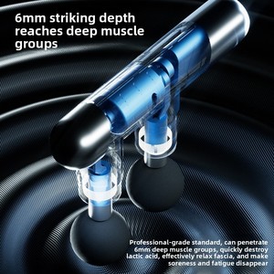 Multi-function High Quality Body & Neck Muscle Relaxation <b>Electric</b> Double Head <b>Massage</b> <b>Gun</b> with Timing Control One Year Warranty - Product Image 4